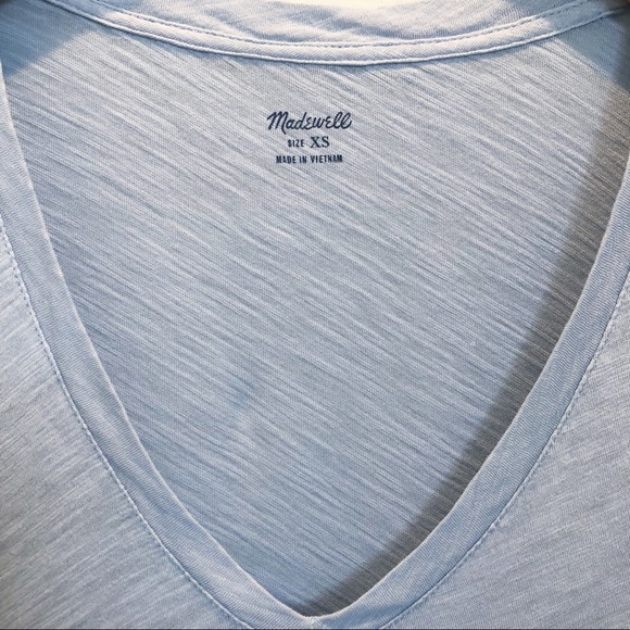 Madewell Whisper Cotton V-neck Pocket Tee Shirt - Picture 2 of 6